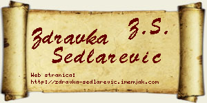 Zdravka Sedlarević vizit kartica